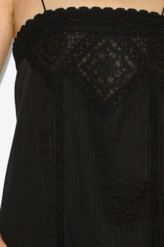 Top in voile di cotone con spalline Gaelia