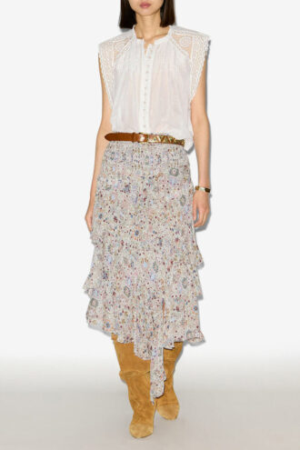 Top in voile di cotone Gresia