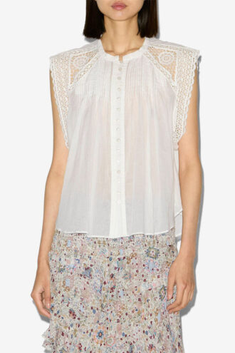Top in voile di cotone Gresia